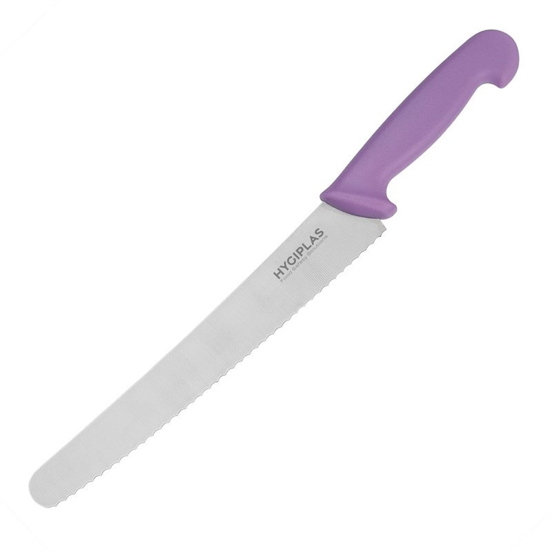 Kuchengabel mit violetten Zähnen 25 cm - Hygiplas - Robust & praktisch