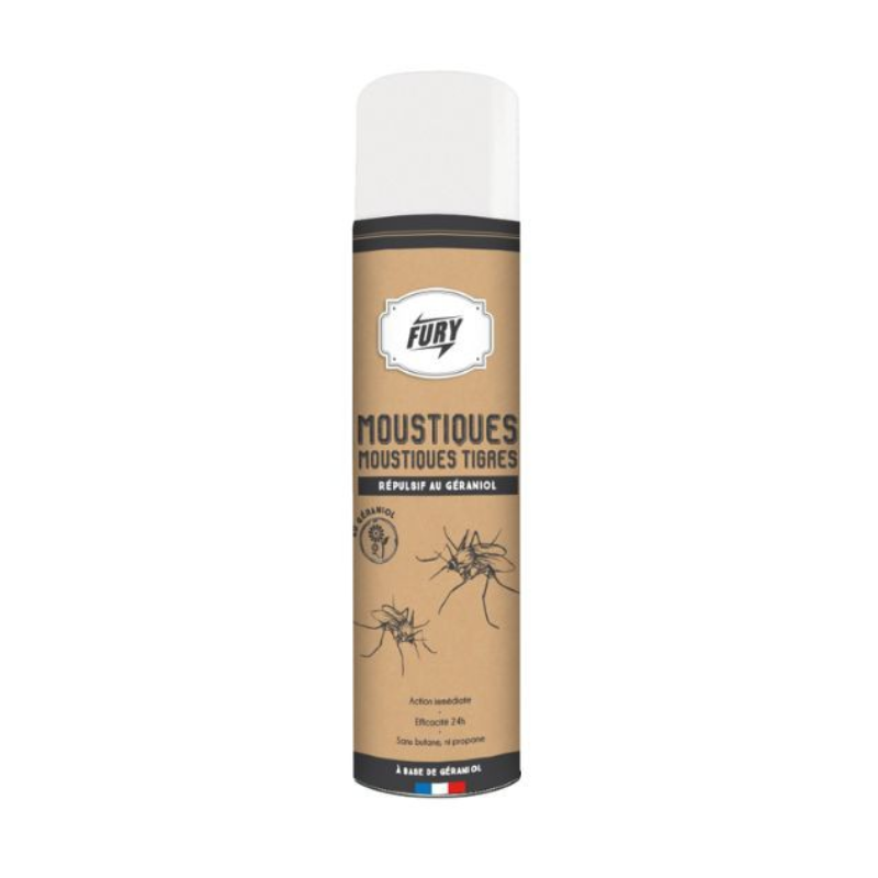 Répulsif Moustiques & Moustiques Tigre - FURY 400ml: Efficace 24H