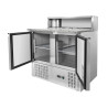 Refrigerated Pizza Cabinet - 2 Doors - 5 GN 1/6 Pans - Dynasteel