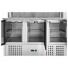 Refrigerated Pizza Cabinet - 3 Doors - 8 GN 1/6 Pans - Dynasteel