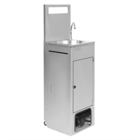 Lave-mains Mobile Vogue 12,5 L en inox 430 - Hygiène et praticité