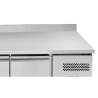 Positive Refrigerated Table with Backsplash - 4 Drawers - Dynasteel