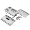 Chafing Dish 9 L - GN 1/1 Eco Dynasteel: Halten Sie Ihre Speisen warm.