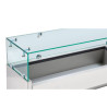 Refrigerated glass saladette 5 x GN 1/4 - Dynasteel