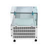 Refrigerated Countertop Saladette with Glass - 9 x GN 1/3 - Dynasteel