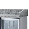 Kompakter Kühlschrank für Pizza - 3 Glastüren - Dynasteel