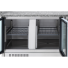 Compact Refrigerated Pizza Cabinet 600x400 - 3 Glass Doors - Dynasteel