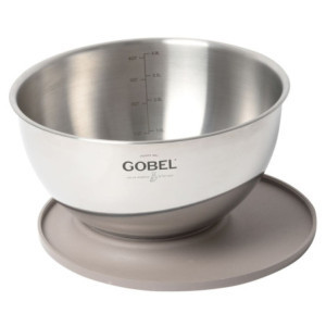 Edelstahl Rührschüssel mit Deckel-Basis Ø 24 cm Gobel GL20P003