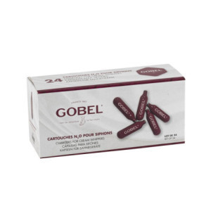 Gaskartuschen für Siphon - Set mit 24, Marke Gobel: Luftige Textur für Profi-Rezepte