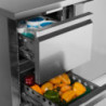 TEFCOLD 282L refrigerated counter stainless steel & GN1/1 drawers