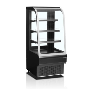 TEFCOLD Curved Open Front Refrigerated Display - 219 L: Optimal Presentation & Practical Storage