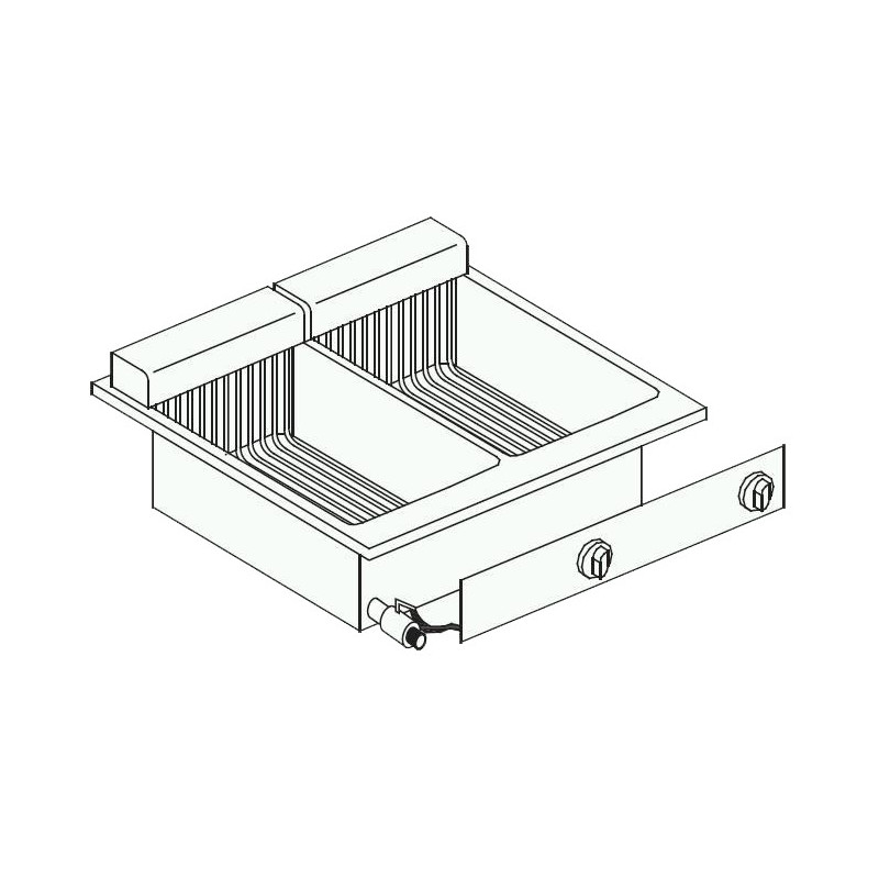 Friteuse Encastrable 2 x 10 L - Haute Performance CombiSteel