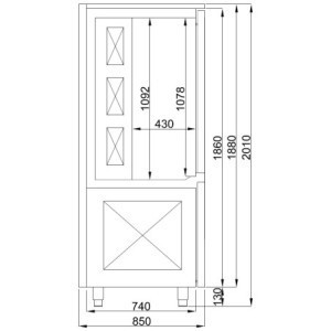 Kühlzelle - 15 GN 1/1 - CombiSteel