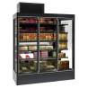 Refrigerated Wall Display 4 Doors Combisteel - Black & LED