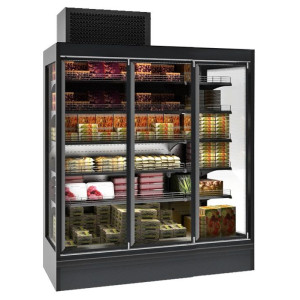 Refrigerated Wall Display 3 Doors - Large Capacity CombiSteel