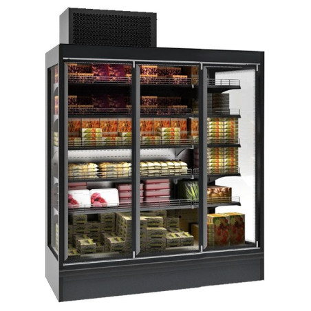 Refrigerated Wall Display 3 Doors - Large Capacity CombiSteel