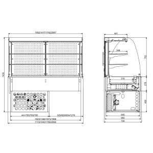 Refrigerated Drop-In Wall Display Case - CombiSteel