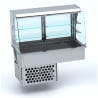 Drop-In Curved Roll-Up Wall Refrigerated Display Case - L 1440 x D 720 mm - CombiSteel