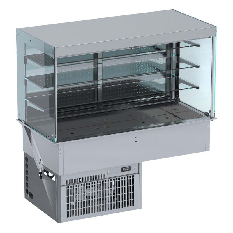 Cubicle Roll-Up Wall Refrigerated Display CombiSteel 1440x720mm