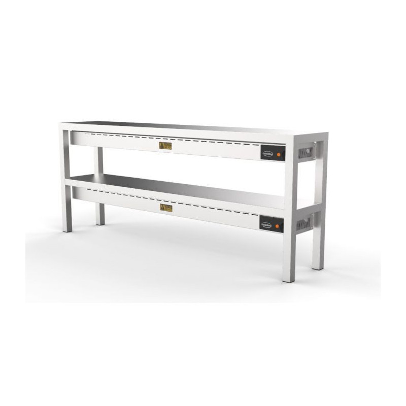 Ceramic Warming Shelf 2 Levels CombiSteel - L 2000 x D 300 mm