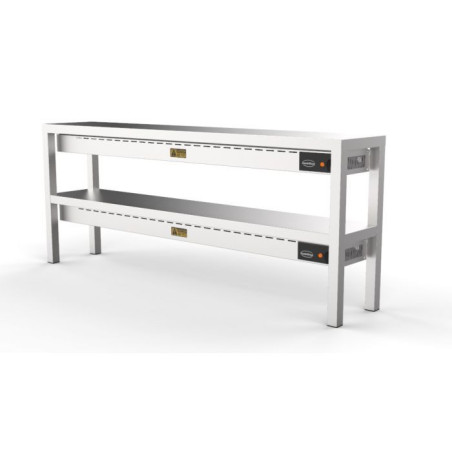 Ceramic Warming Shelf 2 Levels CombiSteel - L 2000 x D 300 mm