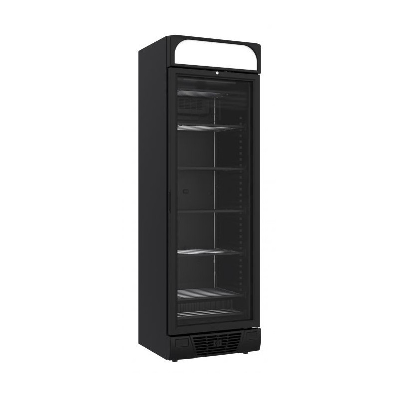 Schwarzer Negativ-Kühlschrank - Combisteel - 382L