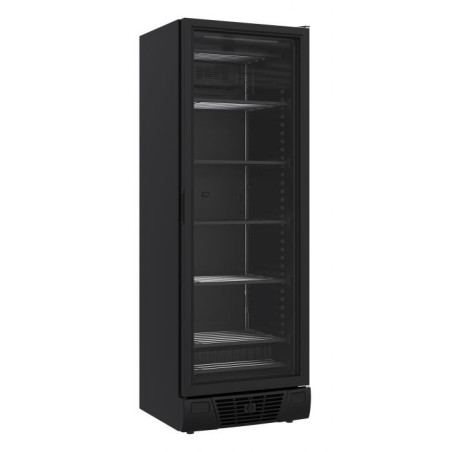 Schwarzer Negativ-Kühlschrank - Glastür - 382L - CombiSteel