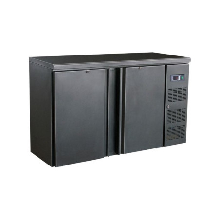 Rückkühlschrank 2 Türen 350 L - Combisteel - Schwarz - CHR