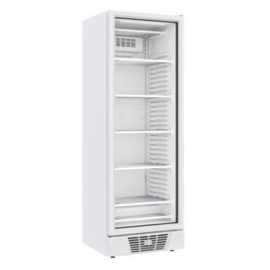 White Negative Refrigerated Cabinet - 1 Glass Door - 382 L - Combisteel - Professional Freezer