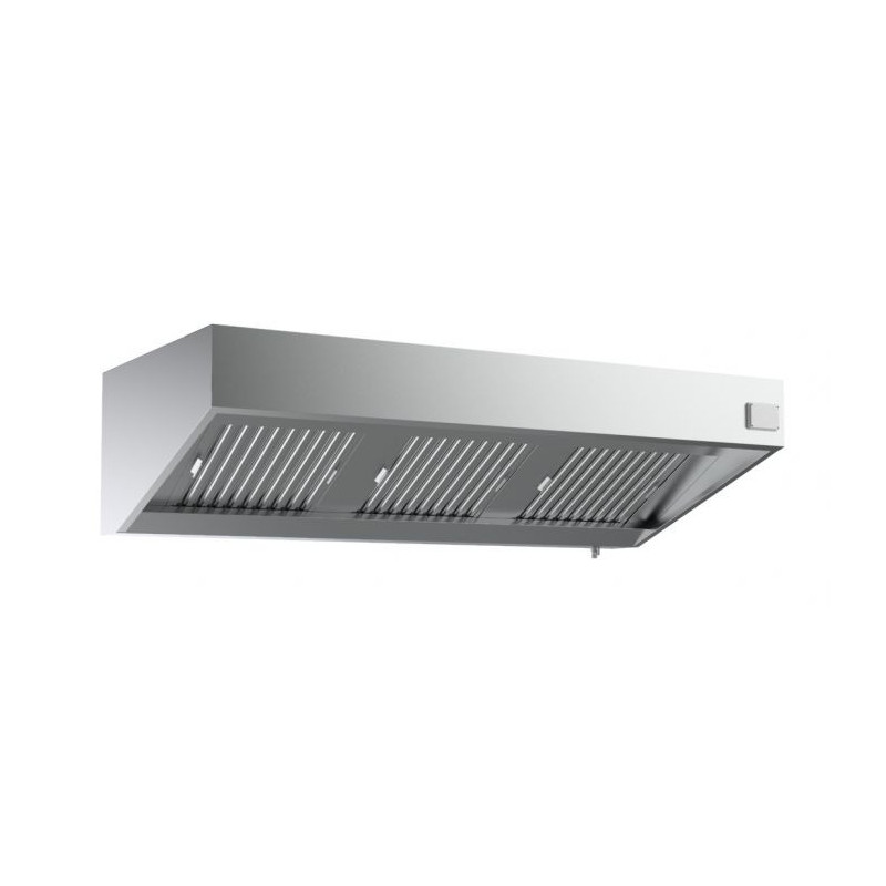 Complete Wall Hood 2400mm Stainless Steel Led Dimmer - Air Quality