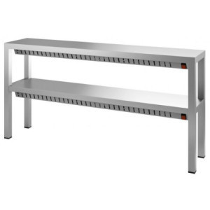 Halogen Warming Shelf 2 Levels CombiSteel 2000mm - Stainless Steel Furniture