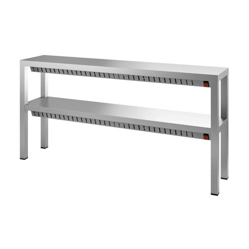 Étagère Chauffante Halogène 2 Niveaux CombiSteel 2000mm - Meubles Inox