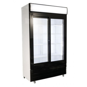 Refrigerated Beverage Display Case 2 Glass Doors - 750 L