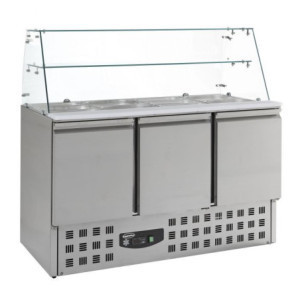 Refrigerated Saladette 3 Doors GN 1/1 - 368 L - CombiSteel - Stainless Steel