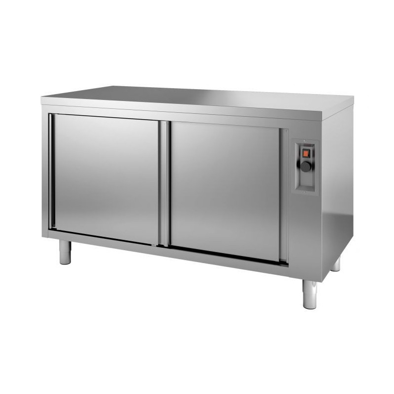 Stainless Steel Warming Cabinet - 2 Doors - Kitchen Catering - Keep Warm