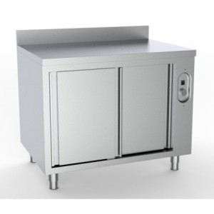 Stainless Steel Heated Cabinet Combisteel - Backsplash 2 Doors