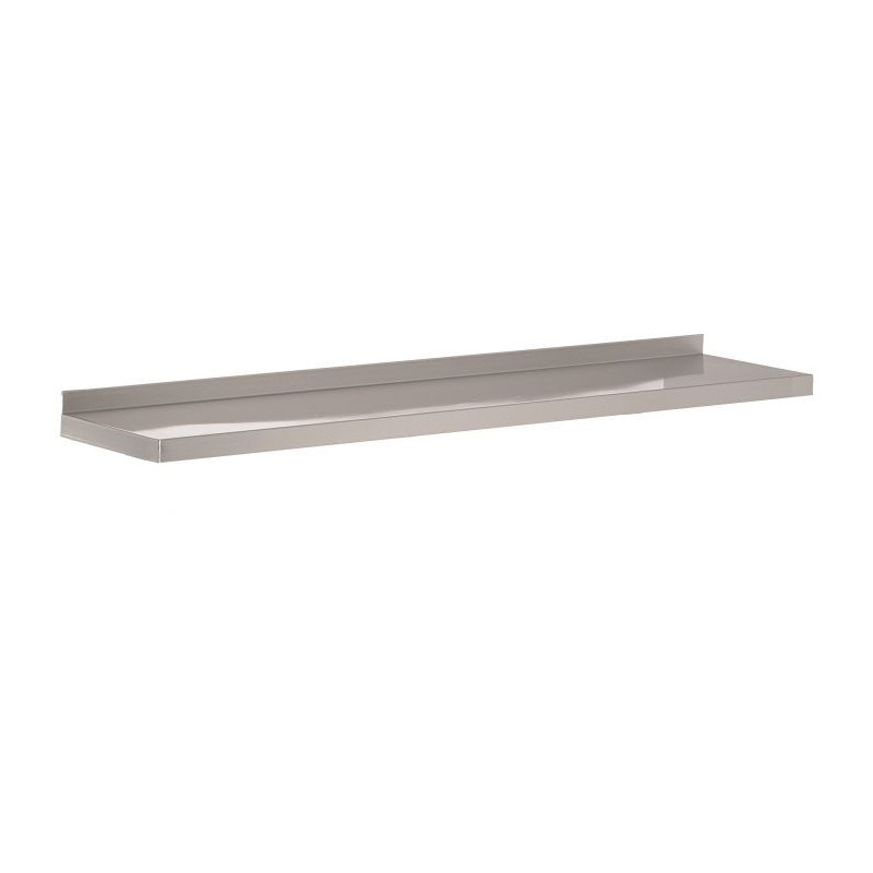 Stainless Steel Wall Shelf 2000x300mm - 430 Stainless Steel - Professional Kitchen