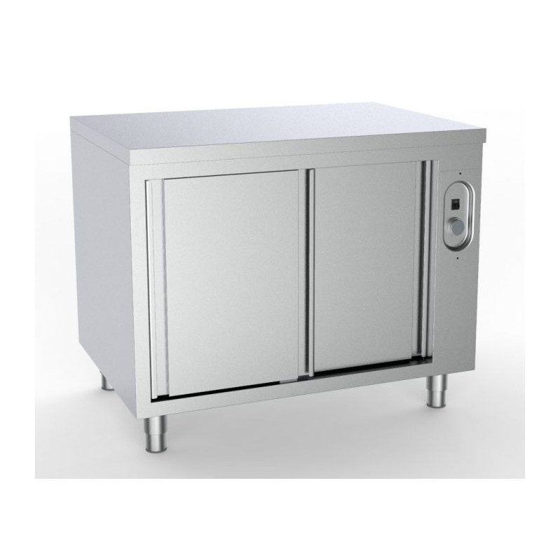 Heated Cabinet Stainless Steel 2 Sliding Doors - L1400 x P700 mm CombiSteel