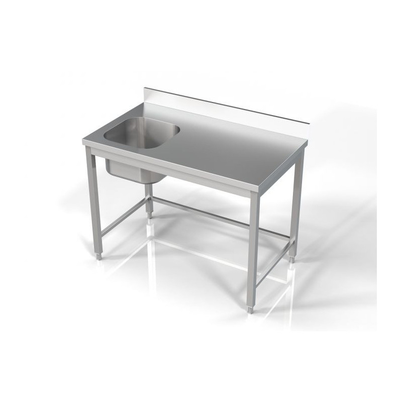 Plunge 1 Left Stainless Steel Sink - L1200 x P700 mm | CombiSteel