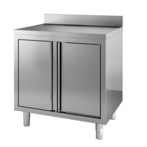 Stainless Steel Low Cabinet with 2 Swing Doors Combisteel - 800x700 mm