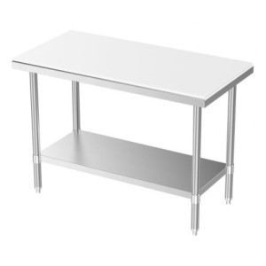 Table de Découpe Inox avec Étagère Démontable | Combisteel