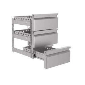 Block 3 Monobloc Drawers for Refrigerated Table - CombiSteel