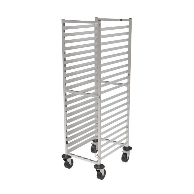 Clearing Trolley with GN 2/1 Trays - CombiSteel: Ideal for catering