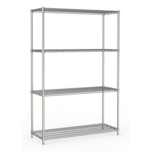Abnehmbares Regal 4 Ebenen - L 1200 x T 450 mm - CombiSteel