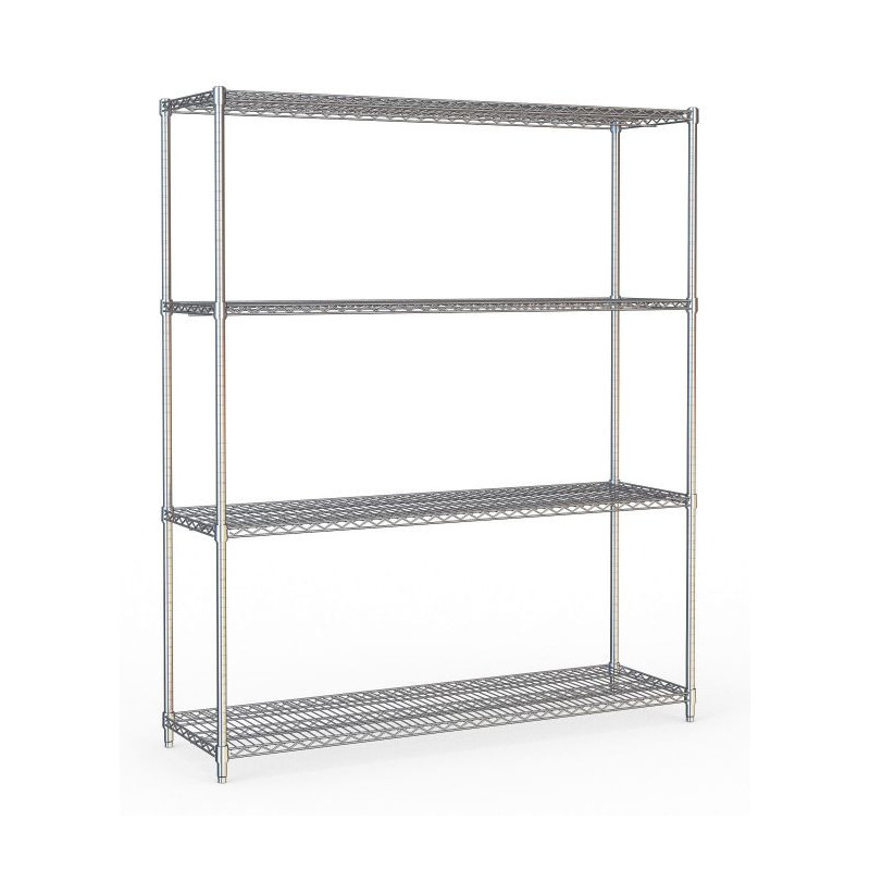 4-Level Detachable Shelf - Chrome Steel - Combisteel