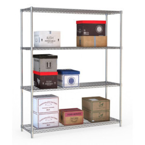 4-Level Detachable Shelf - Chrome Steel - Combisteel