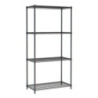 Etagère 4 Niveaux Démontable Noir - L 900 x P 450 mm - Combisteel 7530.0025