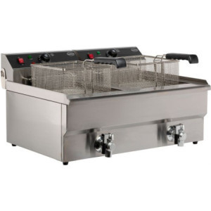 Friteuse Electrique à Poser - 2 x 10 L - CombiSteel – Friteuse Pro 10 000 W & 20 L