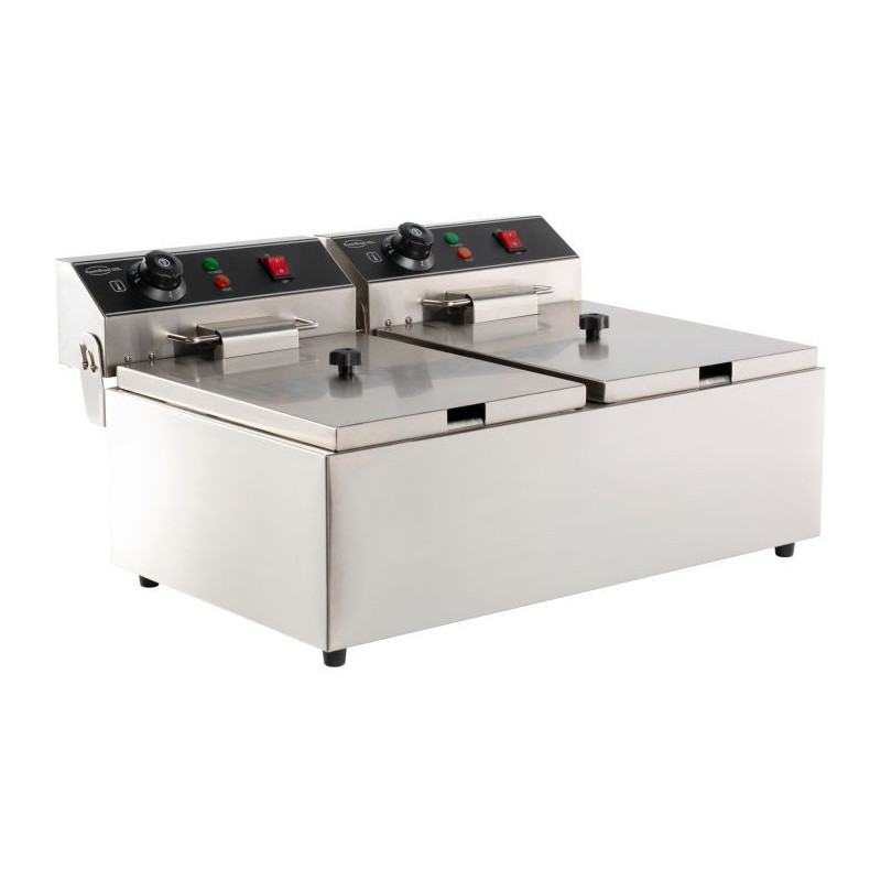 Friteuse Electrique Professionnelle 2 x 6 L - CombiSteel