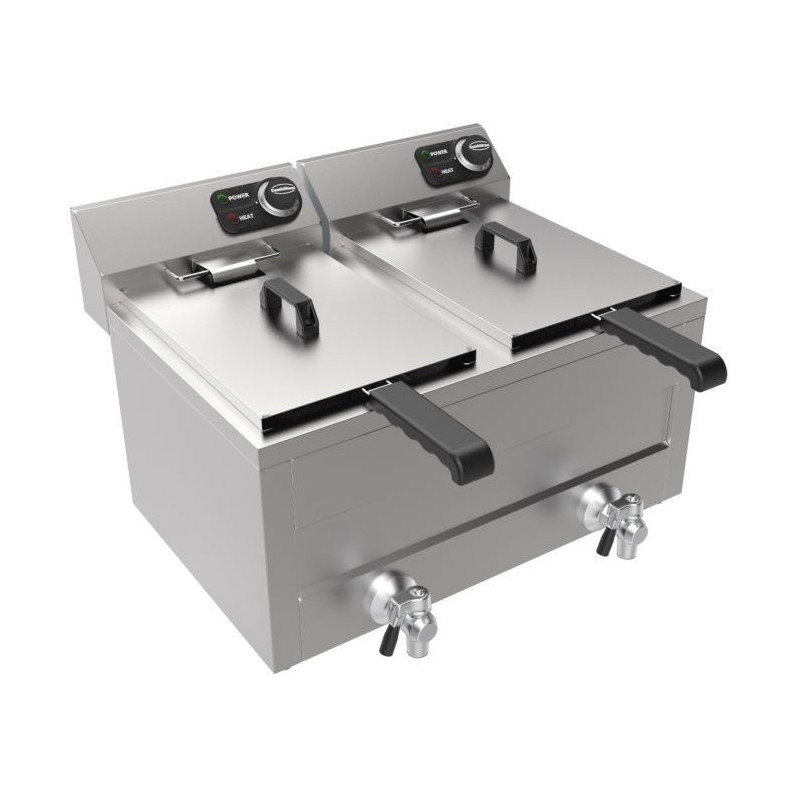 Friteuse Electrique Professionnelle - CombiSteel 2x 8L 2x 3000W